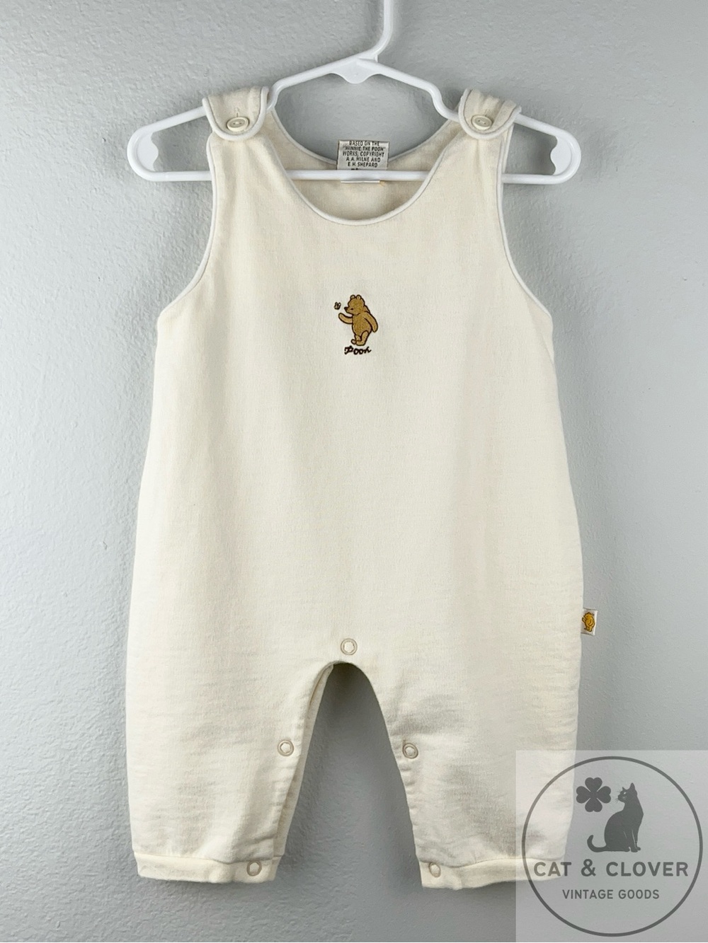 Classic Pooh 1990s Disney Heyman Corp Embroidered Vintage Baby Romper 6
